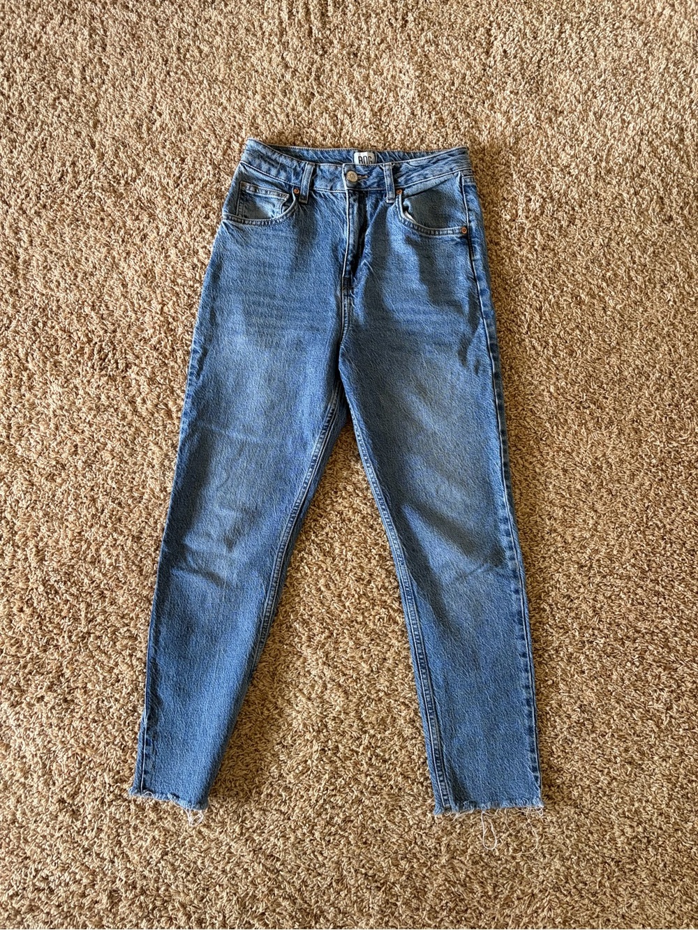 BDG High-Rise Medium Blue Denim Mom Jeans